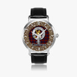 Scottish Broun Celtic Circle Silver Automatic Watch Size 46mm