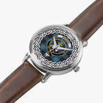 Garden Scottish Clan Tartan Crest Badge Silver Automatic Watch Size 46mm