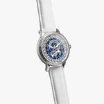 MacKay Scottish Clan Tartan Crest Badge Silver Automatic Watch Size 46mm