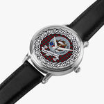 Fotheringham Scottish Clan Tartan Crest Badge Silver Automatic Watch Size 46mm