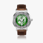 Scottish Boyle Tartan Crest Badge Silver Automatic Watch Size 46mm