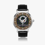 Scottish MacDonell Celtic Circle Silver Automatic Watch Size 46mm