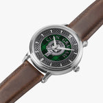 Clan Graham Crest & Tartan Knot Sterling Silver Unisex Automatic Watch (Silver) Size 46mm