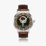 Scottish Beveridge Celtic Circle Silver Automatic Watch Size 46mm