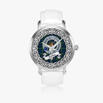 Forbes Scottish Clan Tartan Crest Badge Silver Automatic Watch Size 46mm