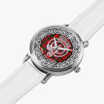 Scottish Allison Clan Tartan Crest Badge Silver Automatic Watch Size 46mm