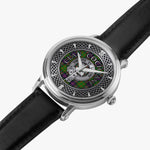 Clan Cochrane Crest & Tartan Knot Sterling Silver Unisex Automatic Watch (Silver) Size 46mm