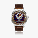 Scottish Wedderburn Celtic Circle Silver Automatic Watch Size 46mm