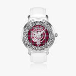 Scottish Little Clan Tartan Crest Badge Silver Automatic Watch Size 46mm