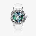 Forbes Ancient Scottish Clan Tartan Crest Badge Silver Automatic Watch Size 46mm