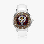 Scottish Broun Celtic Circle Silver Automatic Watch Size 46mm