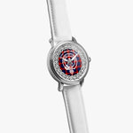 Scottish MacLachlan Clan Tartan Crest Badge Silver Automatic Watch Size 46mm