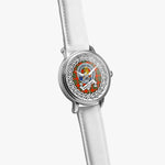 MacGregor Scottish Clan Tartan Crest Badge Silver Automatic Watch Size 46mm