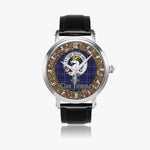Scottish Fleming Celtic Circle Large Silver Automatic Watch Size 46mm