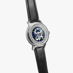 Sempill Scottish Clan Tartan Crest Badge Silver Automatic Watch Size 46mm
