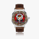Scottish Nicolson Celtic Circle Silver Automatic Watch Size 46mm