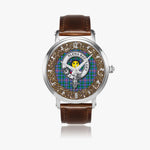 Scottish Pitcairn Celtic Circle Silver Automatic Watch Size 46mm