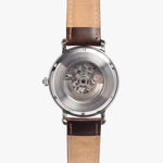 Arnott Scottish Clan Tartan Crest Badge Silver Automatic Watch Size 46mm