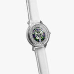 Farquharson Scottish Clan Tartan Crest Badge  Silver Automatic Watch Size 46mm
