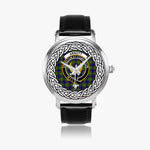 Arnott Scottish Clan Tartan Crest Badge Silver Automatic Watch Size 46mm
