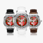 Scottish Livingstone Clan Tartan Crest Badge Silver Automatic Watch Size 46mm