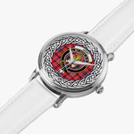 Udny Scottish Clan Tartan Crest Badge Silver Automatic Watch Size 46mm