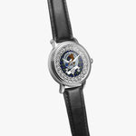 Baird Scottish Clan Tartan Crest Badge Silver Automatic Watch Size 46mm