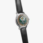 Scottish Murray of Dysart Celtic Ring Silver Automatic Watch Size 46mm