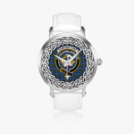 Edmonstone Scottish Clan Tartan Crest Badge Silver Automatic Watch Size 46mm