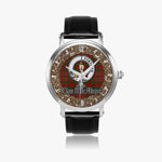 Scottish MacAlister Celtic Circle Silver Automatic Watch Size 46mm