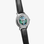 Forbes Ancient Scottish Clan Tartan Crest Badge Silver Automatic Watch Size 46mm