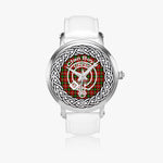 Scottish Boyd Clan Tartan Crest Badge Silver Automatic Watch Size 46mm