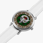 Scottish Primrose Hunting Celtic Circle Silver Automatic Watch Size 46mm