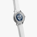 Home Scot Clan Tartan Crest Badge Silver Automatic Watch Size 46mm