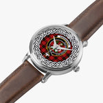 Aikenhead Scottish Clan Tartan Crest Badge Silver Automatic Watch Size 46mm