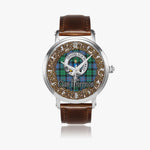 Scottish Morrison Celtic Circle Silver Automatic Watch Size 46mm
