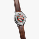 Francis Scottish Clan Tartan Crest Badge Silver Automatic Watch Size 46mm