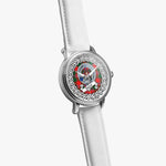 Dalziel Scottish Clan Tartan Crest Badge Silver Automatic Watch Size 46mm