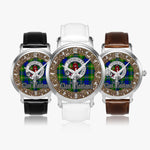 Scottish Maitland Celtic Circle Silver Automatic Watch Size 46mm