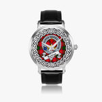 Rattray Scottish Clan Tartan Crest Badge Silver Automatic Watch Size 46mm