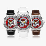 MacGill Scottish Clan Tartan Crest Badge Silver Automatic Watch Size 46mm