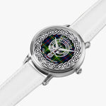Finlayson Scottish Clan Tartan Crest Badge Silver Automatic Watch Size 46mm
