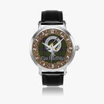 Scottish MacMillan Celtic Circle Silver Automatic Watch Size 46mm