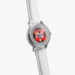 Scottish Abernethy Clan Tartan Crest Badge Silver Automatic Watch Size 46mm