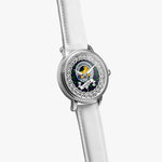 Campbell Scottish Clan Tartan Crest Badge Silver Automatic Watch Size 46mm