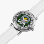 Pringle Scottish Clan Tartan Crest Badge Silver Automatic Watch Size 46mm