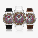 Scottish Crawford Celtic Circle Silver Automatic Watch Size 46mm