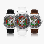 Clan MacGregor Crest & Tartan Knot Sterling Silver Unisex Automatic Watch (Silver) Size 46mm
