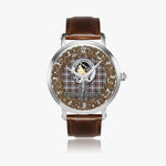 Scottish Borthwick Celtic Circle Silver Automatic Watch Size 46mm