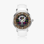 Scottish MacLennan Celtic Circle Silver Automatic Watch Size 46mm